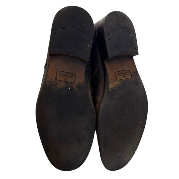 Stafford brown low top lace up casual dress boots for men - Size 8 - Picture 9 of 11